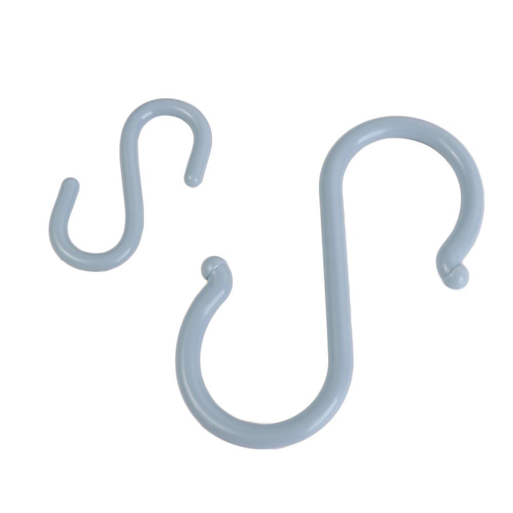 Plastic Towel Hat Scarf Storage Rack Clothes Hanger Organizer S-Shaped Hook Key Holder