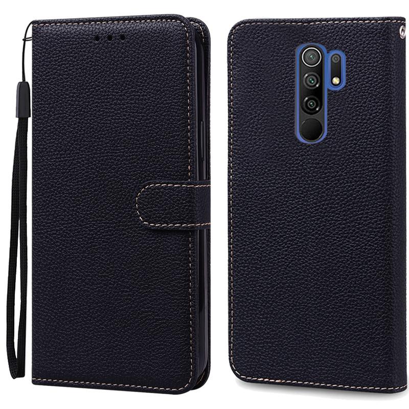For Redmi 9 Case Soft Silicone Wallet Cover Phone Case For Xiaomi Redmi 9 Case Redmi9 Leather Flip Case Coque Fundas Shell