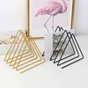 Storage Rack Multi-purpose Tidy Keeping Solid Color Triangle Shape Book Storage Shelf for Desktop
