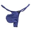 La Pomme Bikini MFS Thin Side 3D Pouch Made In 622048 Men's T-Back Shorts, Fabric, Elastic, Front, Japan, Navy,