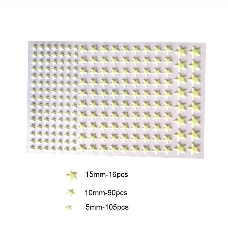 3D звезды светятся в темноте светящиеся флуоресцентные наклейки на стену детская спальня
