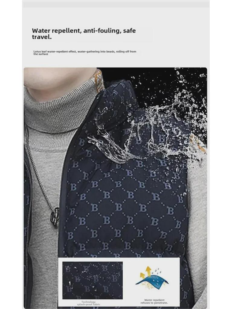 Мужской модный хлопковый жилет с воротником-стойкой - повседневная мода осень/зима