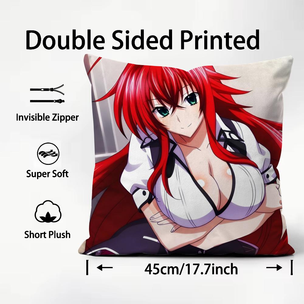 Горячее Аниме H-High School DxD Наволочка с Принтом, Наволочка для Гостиной, Дивана, Подушка и Декор для Спальни