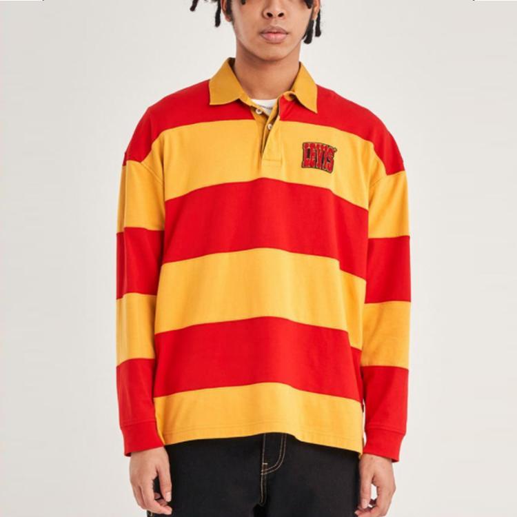 Мужская рубашка поло Levis с цветными блоками и полосатым принтом 35981-0020