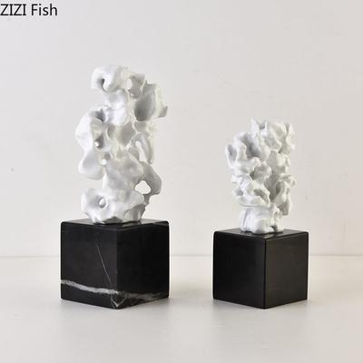 Скульптура из смолы в виде кораллов с вырезами, креативные поделки, камень Тайху, рокарий, украшения для стола, украшение для гостиной, современный домашний декор