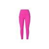 Solid Color High Waist Pocket Nine-Point Slim Fit Sports Leggings Women Leggings Pink DQ5898-615