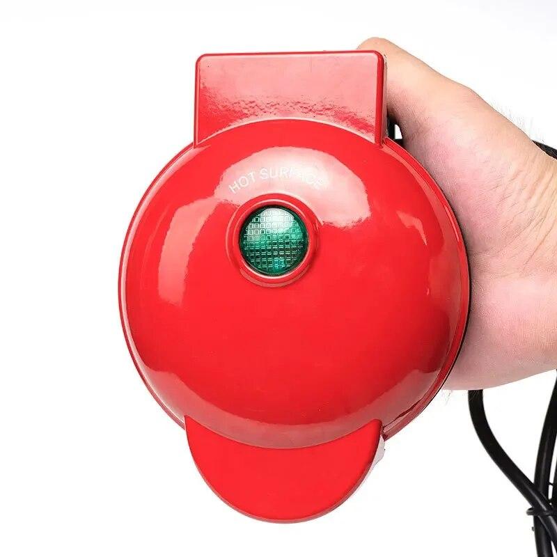 Мини-электрическая вафельница, печь для яичного торта с пузырьками, вафельная машина для завтрака, духовка для яичного торта, сковорода для яиц, мини-вафельница