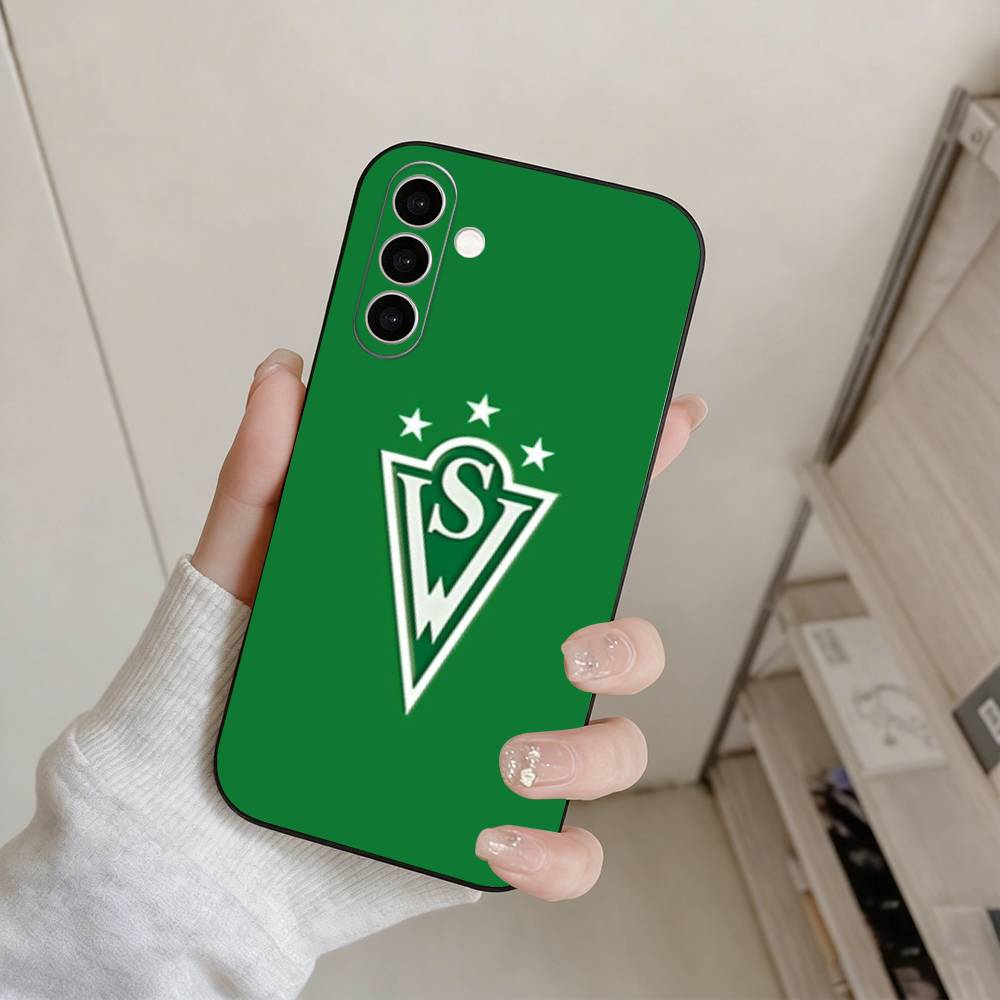 Крутой чехол для телефона S-Santiago W-Wanderers-1892 для Samsung Galaxy A73, A72, A71, A70, A53, A52, A51, Других Мягкий черный чехол