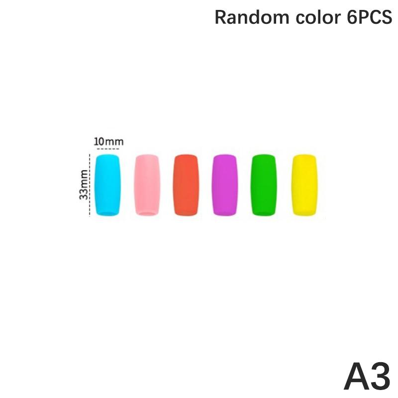 6 шт., чехол для соломенного наконечника, силиконовый наконечник для соломинки, защитный чехол для языка, против царапин, против ожогов, всасывающий наконечник 6 мм, 8 мм, 10 мм