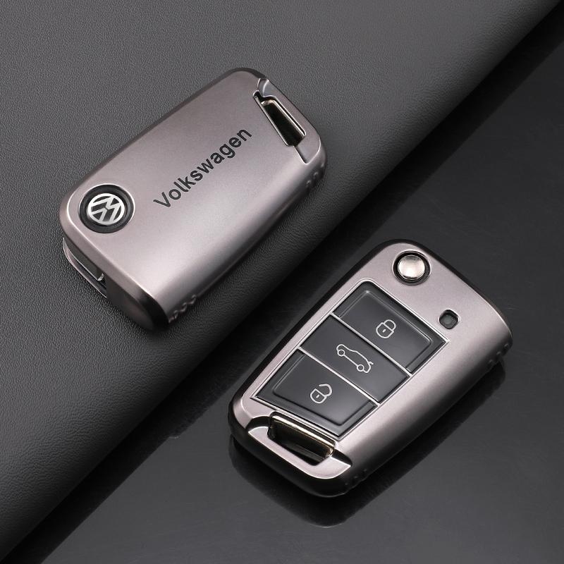 For VOLKSWAGEN VW Fashion TPU Car Flip Remote Key Case Cover Holder Shell Fob For VW Volkswagen Golf 7 MK2 MK7 Tiguan Auto Keych