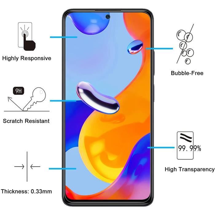 Coque pour Xiaomi Redmi Note 11 Pro - Redmi Note 11 Pro 5G et 2 Verres Trempé Film Protection Ecran Phonillico®