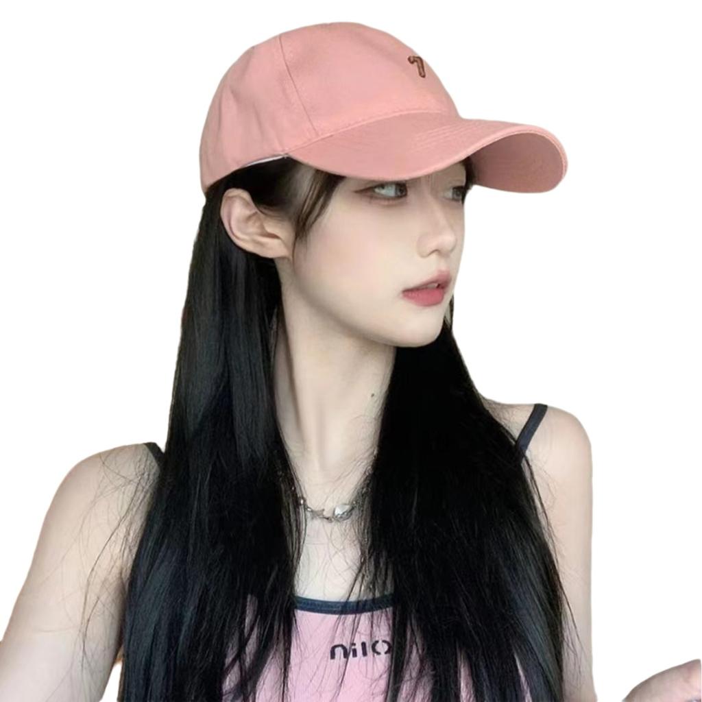 Sunscreen Baseball Cap Korean Style Cotton Peaked Hat Versatile Embroidered 7 Cap  Outdoor