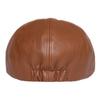 Leather Octagonal Cap Beret Men's Retro Painters Hats Newsboy Cap for Men Gatsby Hats