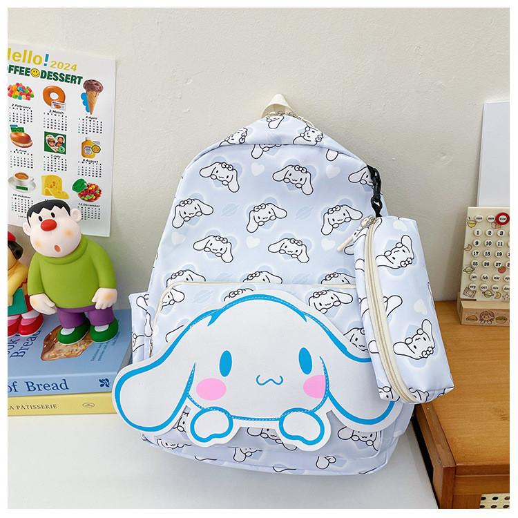Cute And Stylish Children's Backpack For Kindergarten Girls Featuring Adorable Cartoon Characters Like Kuromi And Hello Kitty