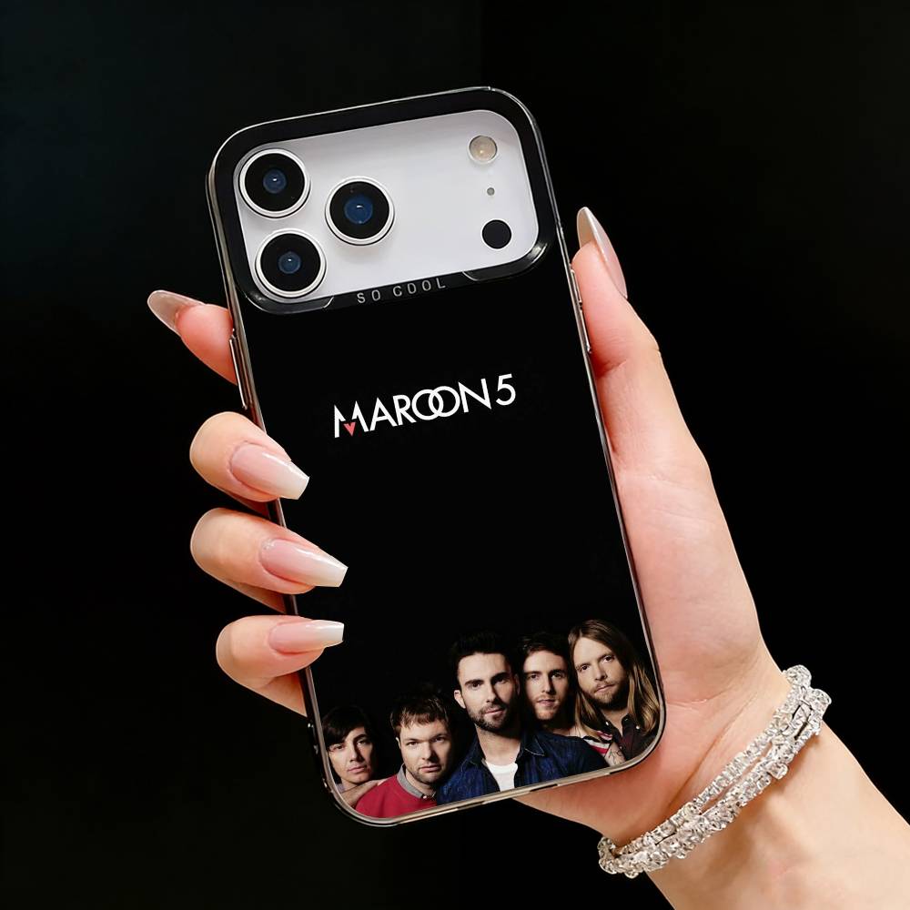 M-Maroon 5 Группа A-Адам Левин Чехол для телефона Для iPhone17, 16,15,14,13,12 Pro Max Черный Конфетный Матовый Ударопрочный Чехол