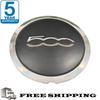 Fiat 500 Alloy Wheel Centre Cap Black And Chrome Silver 133mm 51884863