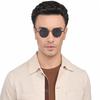 Vincent Chase By Lenskart | Full Rim Hexagonal | The Metal Edit | Polarized and 100% UV Protected | Men & Women | Small | VC S13121