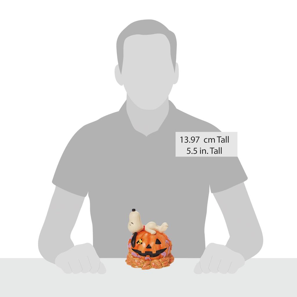enesco Jim Shore Halloween Snoopy on Pumpkin Figure 6008966