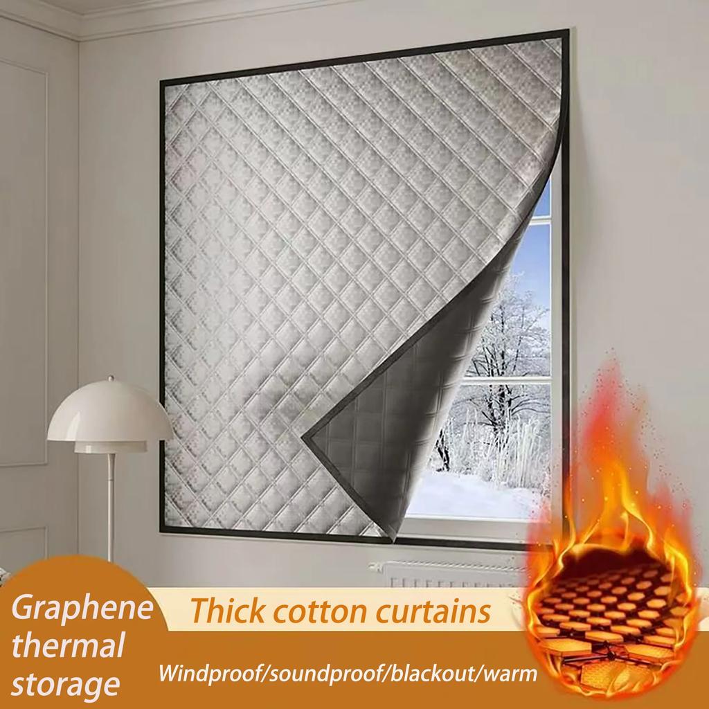 Зимние теплые шторы 2025, Изолированные ветрозащитные герметичные окна, Холодостойкие и теплоизолированные, Окна-сетки, Затемнение, Звукоизоляция