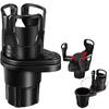 2 In 1 Multifunctional Car Cup Holder Expander Adapter 360 Degree Rotating Water Car Multifunctional Dual Houder Car