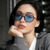 Винтажные квадратные женские солнцезащитные очки в металлической оправе, брендовые черные прямоугольные классные мужские солнцезащитные очки, многоугольные солнцезащитные очки для мужчин и женщин