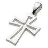Стильный кулон-крест fp0285 [Figmart] [Серебряный аксессуар]