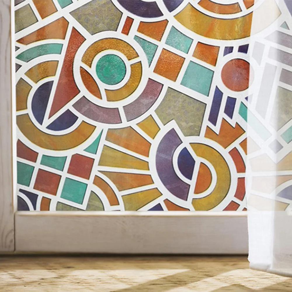 90x200 см 3D Радужный эффект оконная пленка витражное стекло виниловая самоклеящаяся пленка статическая клейкая оконная наклейка термоконтроль анти УФ