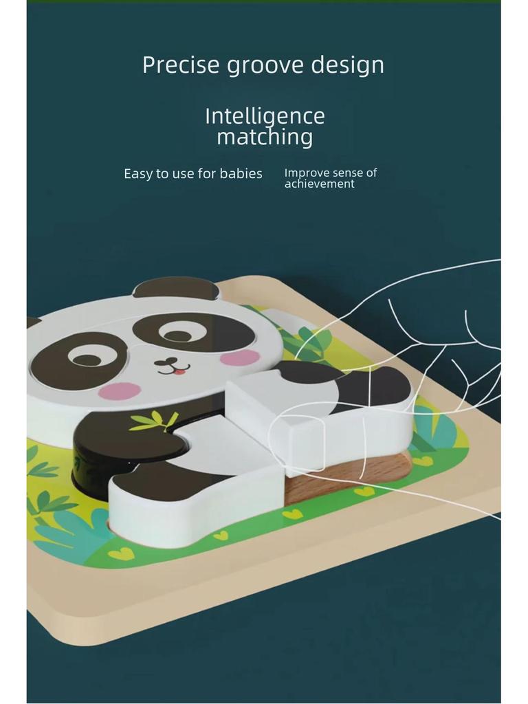 Деревянный 3D-пазл «Животные и транспорт» для раннего образования