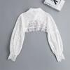 Chiffon False Collar Lace Loose Top Coat Cute Clothes Accessories  Girl