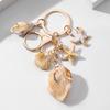 Beach Keychain Pendant Imitation Shell Conch Starfish Design Handbag Pendant Keyring Bag Charm Wallet Accessory