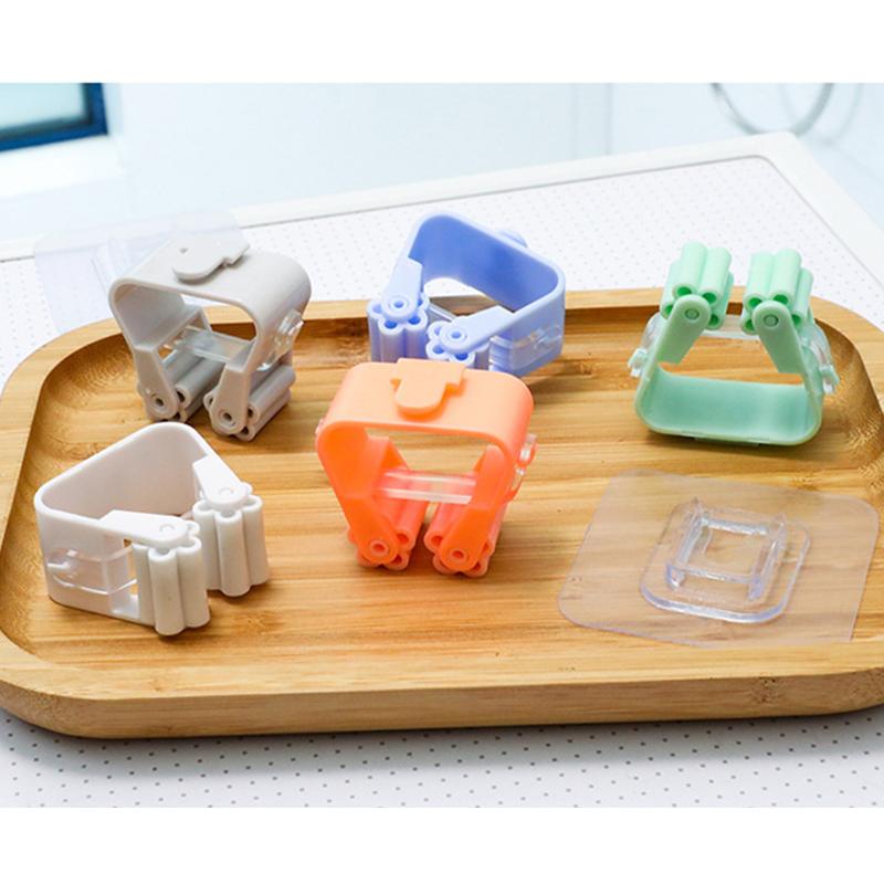 4/2PCS Держатель швабры Настенный Ванная комната Щетка Клипса Вешалка для кистей Стеллаж для хранения для кухни Ванная комната