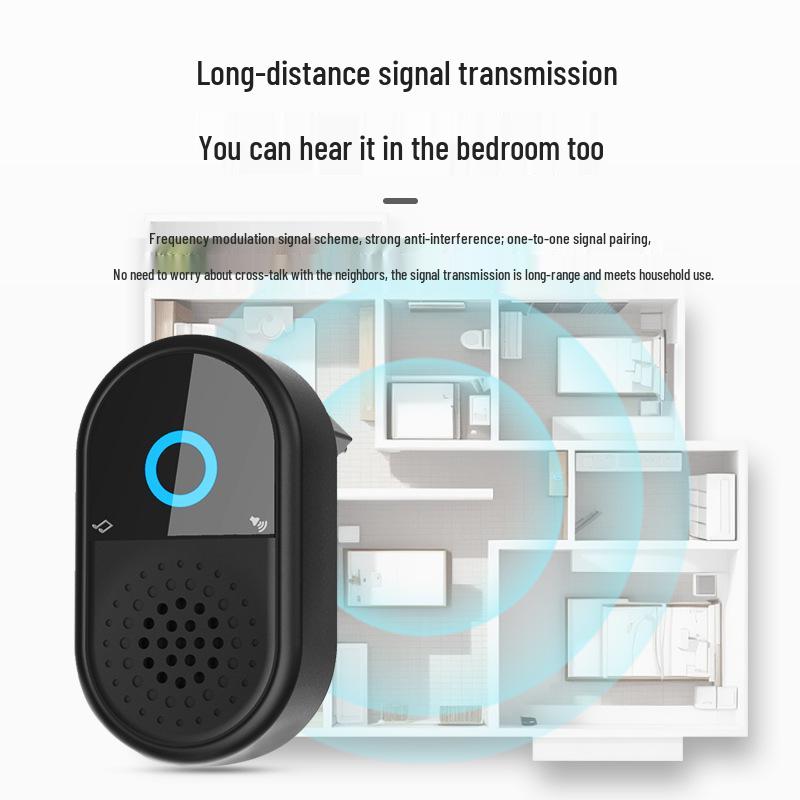 Новый беспроводной дверной звонок с самопитанием, громкий 433 МГц для склада или использования на улице в вилле