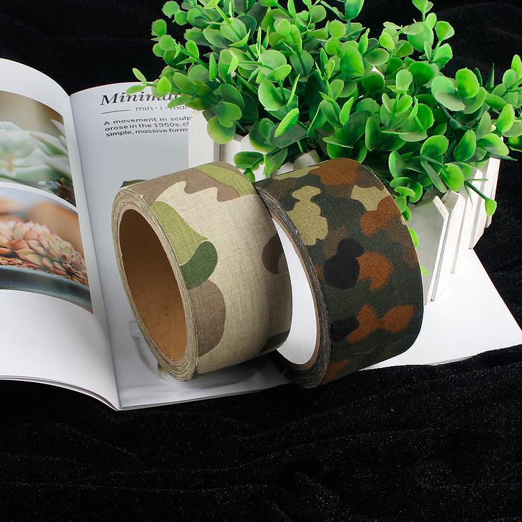 10-Meter Non-Elastic Camouflage Cotton Adhesive Tape for Outdoor Use