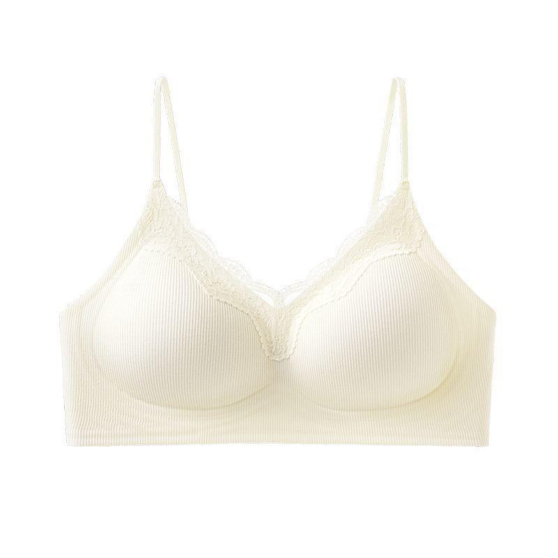 Popular liquid foundation comic chest lace seamless underwear small breasts gather and show large thin shoulder straps anti-drop beautiful back bra