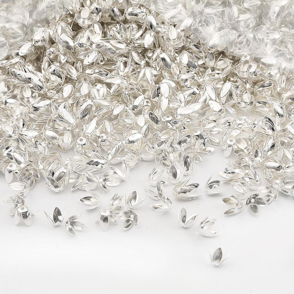 10pcs/Lot Iron Flower Bead End Caps Charms Bead Cups For Jewelry Making Findings DIY Bracelet Necklace Accessories