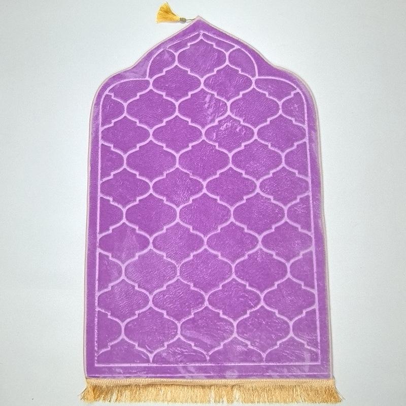 Irregular Embossed Flannel Prayer Mat - Thickened Short Pile Sponge Carpet