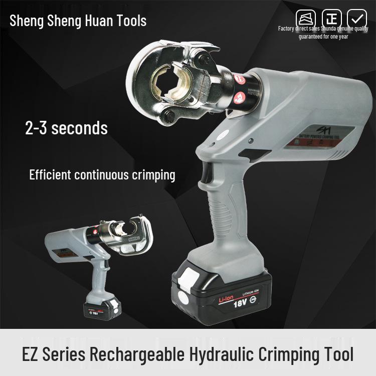 EZ-400 Rechargeable Hydraulic Electric Wire Crimping Tool and Cutter for 300 to H-type Connectors