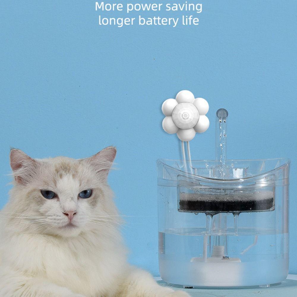 Умный фонтанчик для кошек с датчиком движения, тихий, USB-интерфейс, переключатель управления дозатором воды, энергосберегающий, датчик на 180 градусов