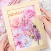60Pcs/Pack DIY Scrapbooking Sticker Flowers PET Stickers Artistic Decorative Stickers