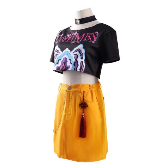 Adult Demon Hunters Cosplay Outfit Anime Costumes for Women Halloween Characters Dress-up Accessory