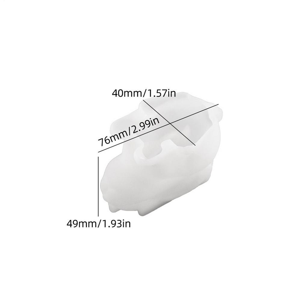 3D форма для пасхального кролика, милая форма для свечи в виде кролика, силиконовая форма для эпоксидной смолы, мыла, воска, поделок, гипса, цемента, формы для домашнего декора