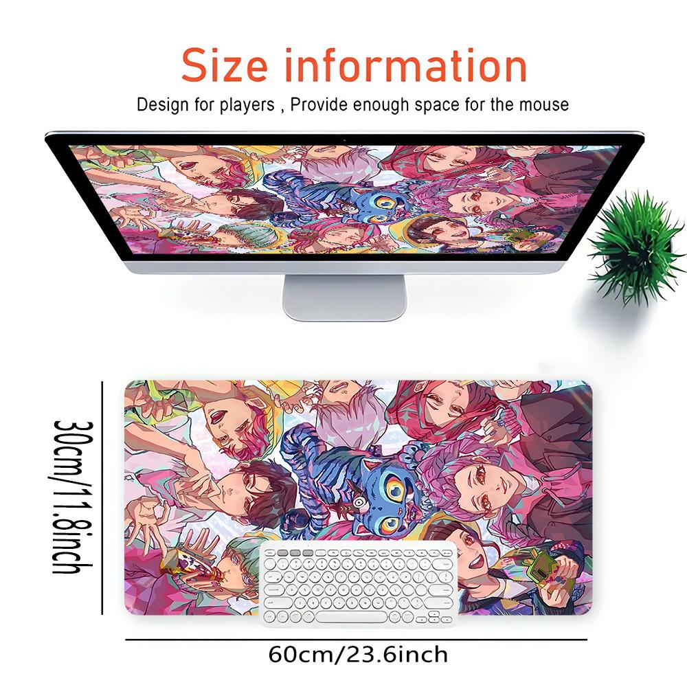 Colorful Fantasy Characters Large Gaming Mouse Pad Nonslip Rubber Base Waterproof Desk Mat For Office Pc Laptop