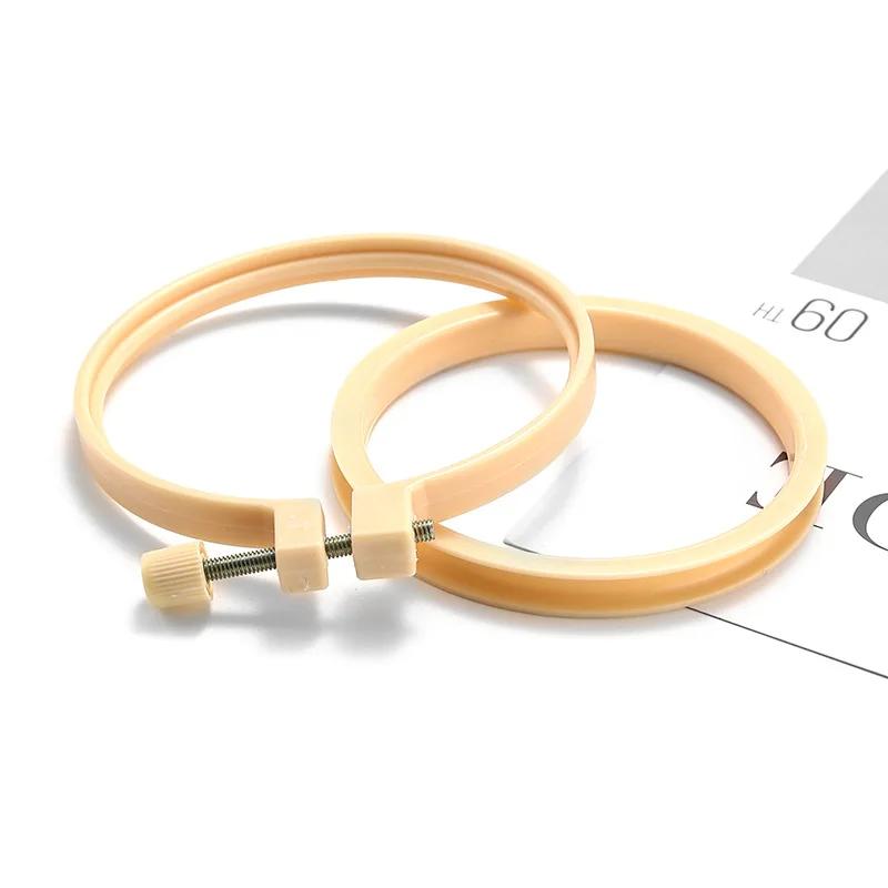 20 шт./лот Диаметр 3,5-10,4 дюйма Регулируемые пластиковые пяльцы для вышивания крестиком Пяльцы Рамка Инструменты для рукоделия