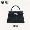 JW PEI Elise Женская кожаная сумка через плечо Элегантная сумка-портфель с верхней ручкой Минималистичная сумка на плечо в стиле дизайнера Офисная сумка-тоут