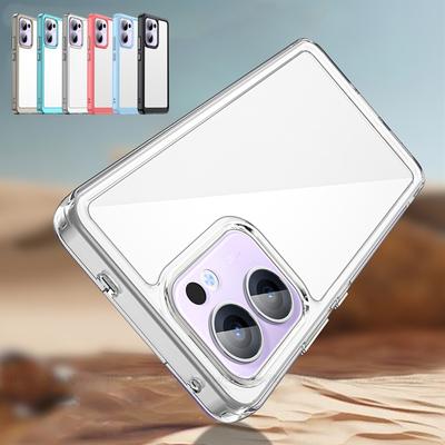 Для чехла Reno 13F OPPO Reno 13F Capas Противоударный бампер для телефона Задняя панель Прозрачный Многоцветный Fundas Reno 13F Reno13F