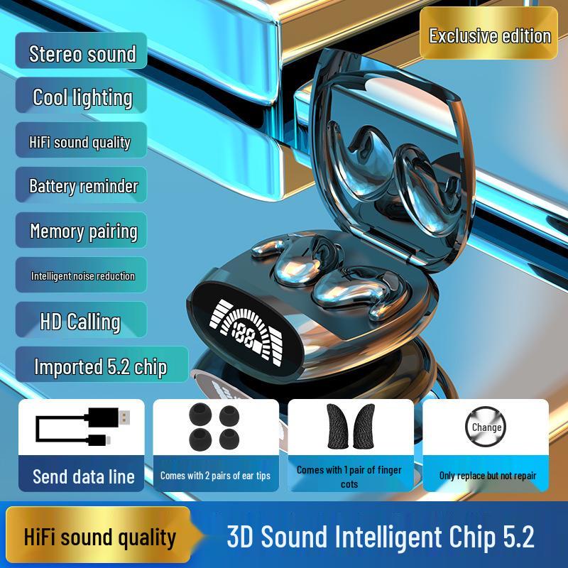 MD528 Ультратонкие Беспроводные Bluetooth Наушники: Самое продаваемое внутриканальное устройство для сна с технологией двойного хоста