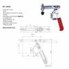 GH-20820 Horizontal Acting Toggle Clamp with Horizontal Mounting Base, U-Bar, 100KG Holding Capacity 20820