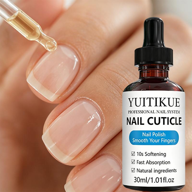 YUITIKUE 30ml Nail Cuticle Oil 10 Seconds Soften Cuticle Fast Absorb Natural Nail Oil Hydrate Manicure Fingernail Care Liquid