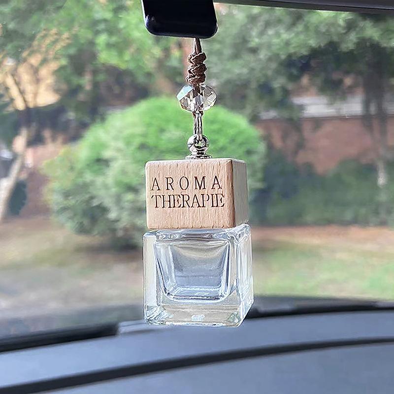 1 шт. автомобильный орнамент, домашний декор, подвеска, эфирные масла, автомобильные духи, 8 мл, квадратная пустая бутылка, освежитель воздуха, подвеска