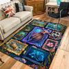 Ocean Frame Collection Pattern Rug Floor Mat for Living Room or Bedroom Soft and Comfortable Carpet a Gift for Birthday and Holiday.